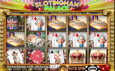 slotingham palace 5 reel exclusive slot game